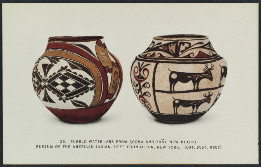 Pueblo water-jars from Acoma and Zuñi