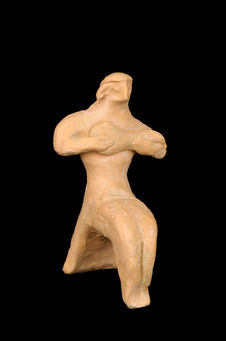 Figurine représentant un musicien
