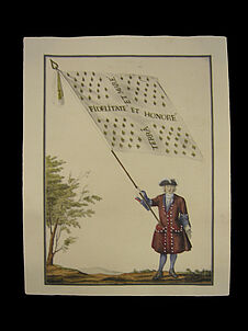 Porte-drapeau de régiment de Karrer - 1734