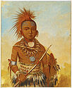 Portrait de Wa-ta-we-buck-a-na (Général Commandant)